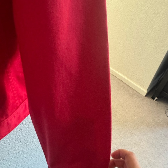 Chaps Red Button-Front Jean Jacket - Picture 4 of 8